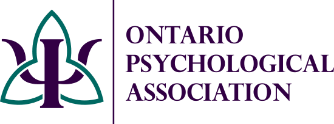 Logo of the Ontario Psychological Association featuring a stylized purple icon within a green outline, with the organization name in purple text on a white background—serving those seeking psychological assessment Mississauga and related services.
